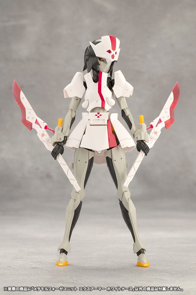 Megalomaria Unlimited Universe Model Kit Metamorphose Unit Exarmor White Nurse 16cm