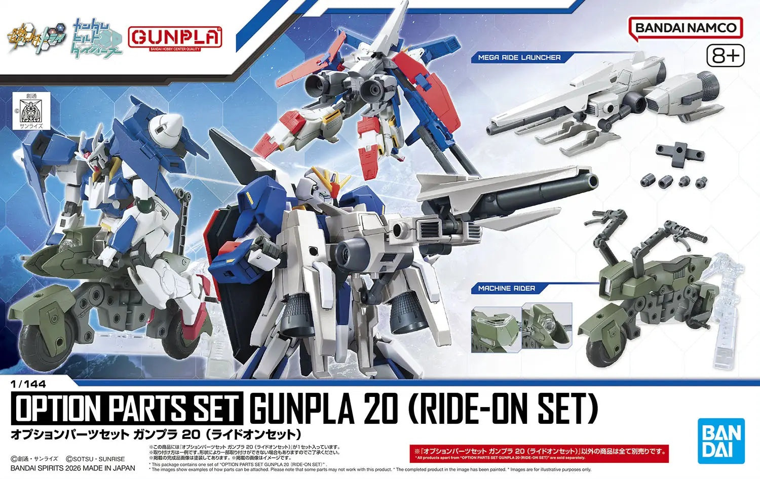 OPTION PARTS SET GUNPLA 20 RIDE-ON SET