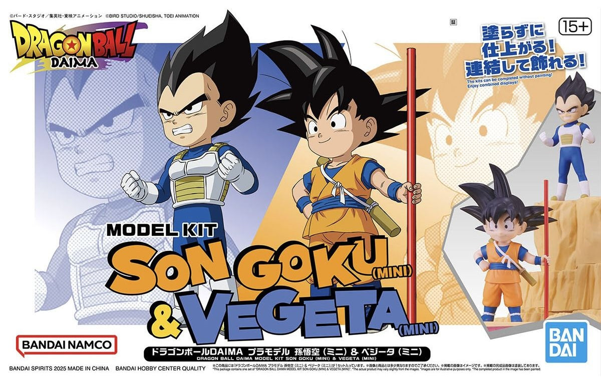 Dragon Ball DAIMA Model Kit Son Goku (Mini) & Vegeta (Mini)