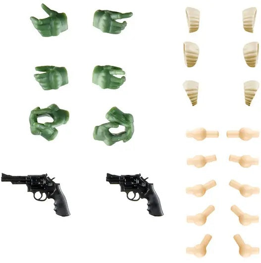 Little Armory LAOP15 Tactical Gloves for Sousai Shojo Teien 2 Revolver Set (Green)