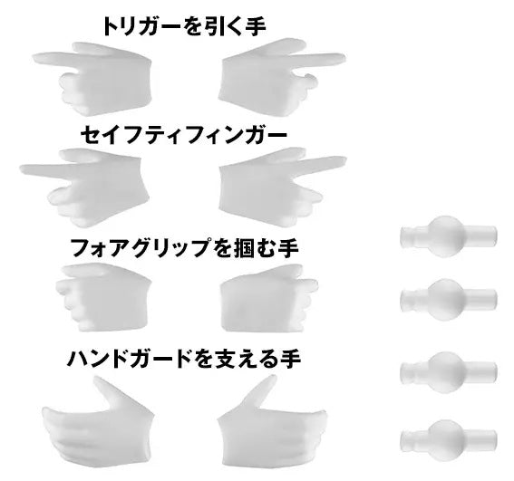 Little Armory LAOP21 Gun Handle White For Megami Device