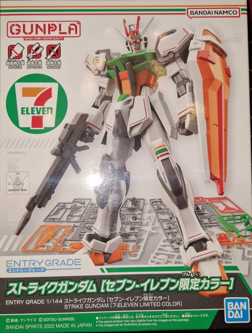 EG Mobile Suit Gundam Seed Strike Gundam 7-Eleven Limited Edition Color Bandai Namco Edition