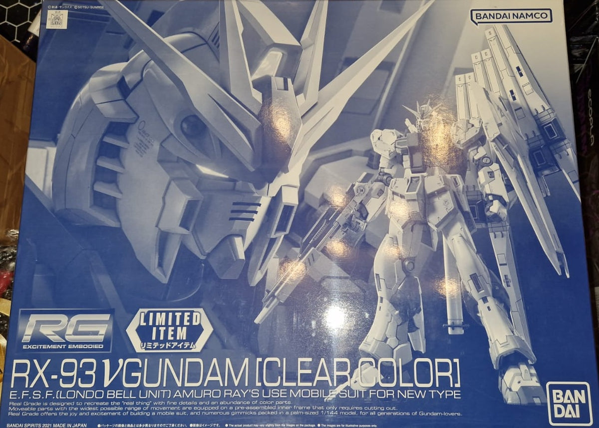 RG Mobile Suit Gundam: Char's Counterattack ν (Nu) Gundam [Clear Color] (Limited item) 1/144