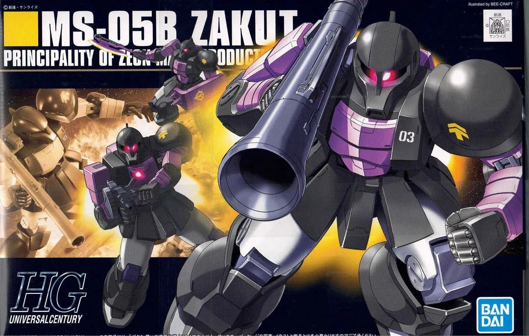 HGUC ZAKU I BLACK TRI STARS 1/144