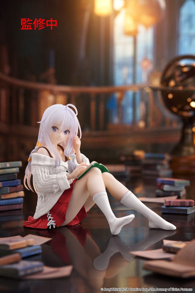 Wandering Witch: The Journey of Elaina PVC Statue Desktop Cute Figure Elaina Casual Clothes Ver. Renewal 13 cm