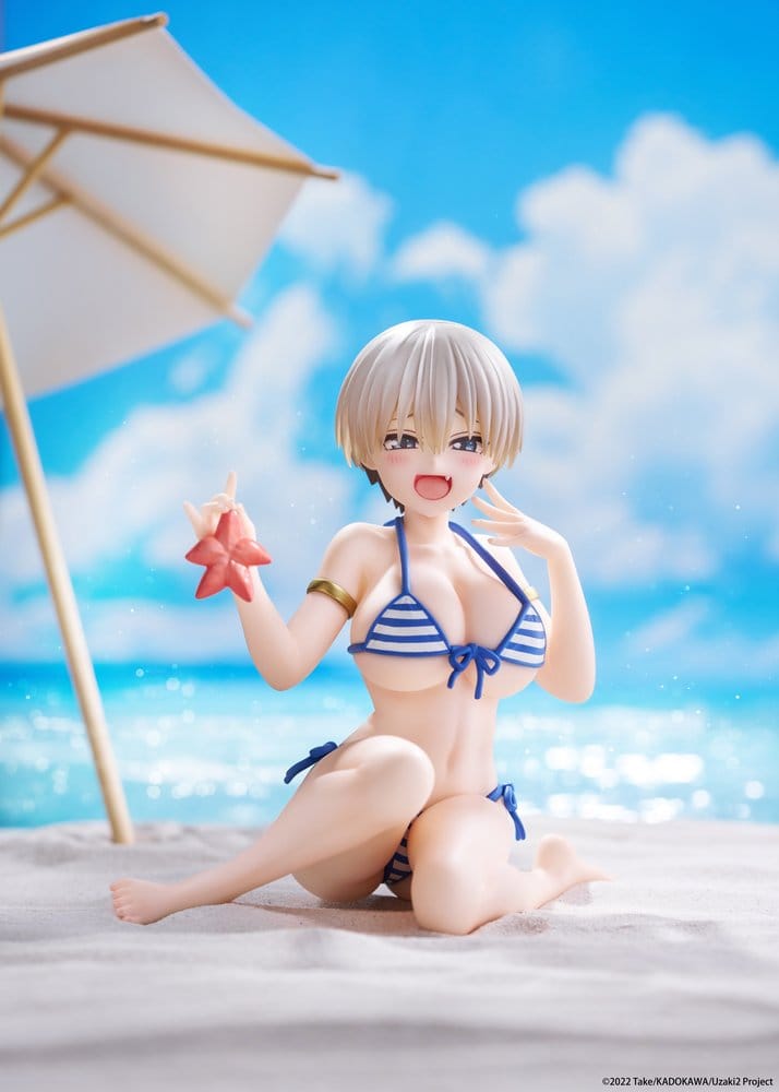 Uzaki-chan Wants to Hang Out! Desktop Cute PVC Figur Hana Uzaki (Swim wear Ver.) 13 cm