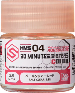 Mr Hobby Aqueous Hobby Colors (10 ml) 30 MINUTES SISTERS Pale Clear Red - HMS-04