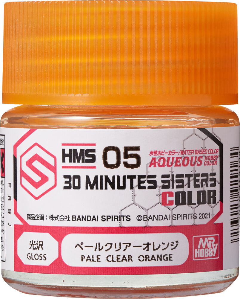 Mr Hobby Aqueous Hobby Colors (10 ml) 30 MINUTES SISTERS Pale Clear Orange - HMS-05